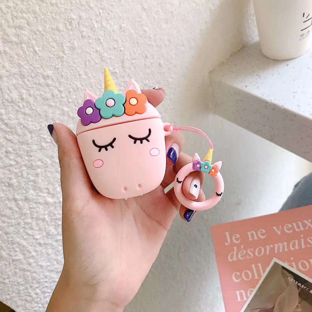 Unicorn AirPods Silicone Case for Apple Wireless Earbuds
